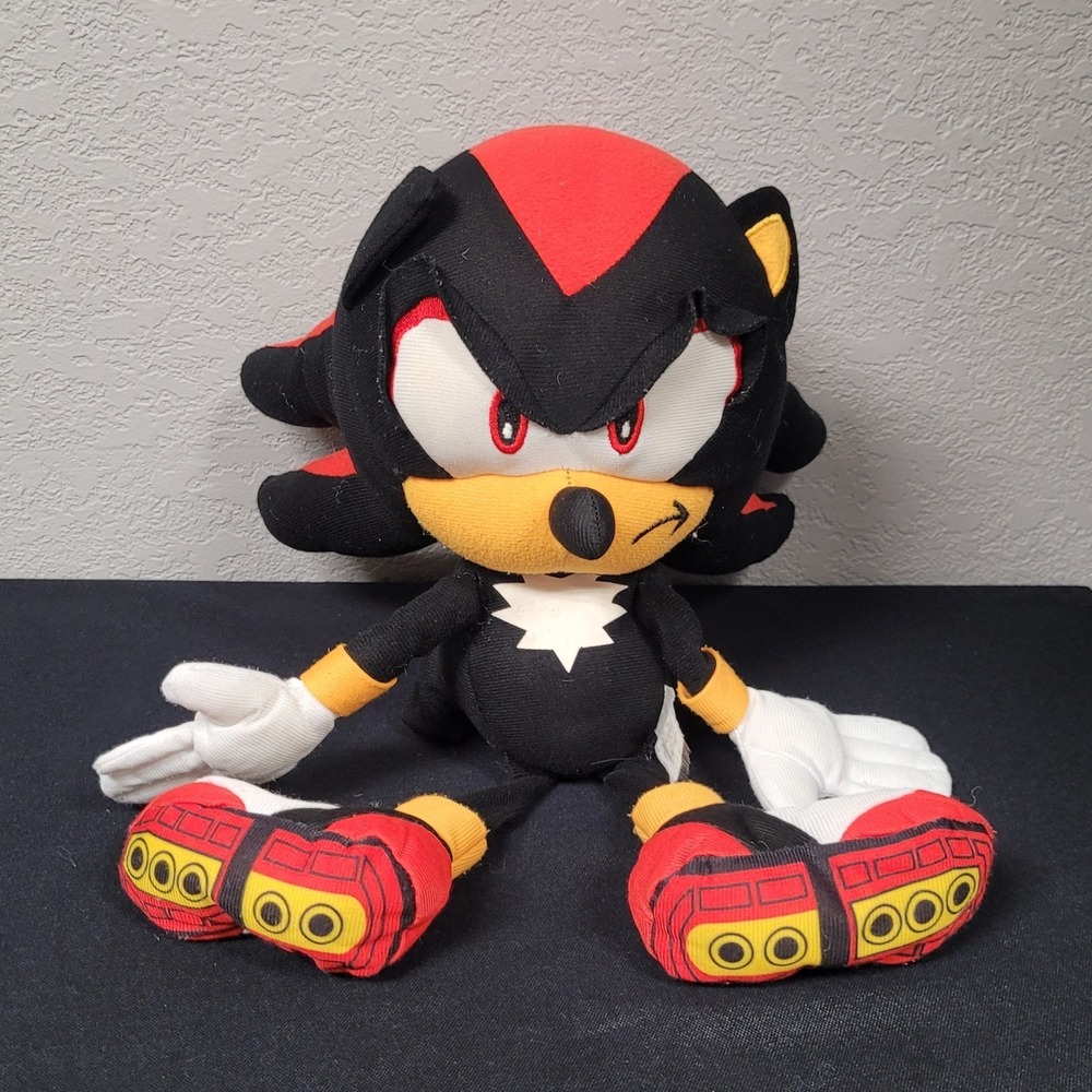 Sonic The Hedgehog Shadow Plush Stuffed Animal 14 Inch